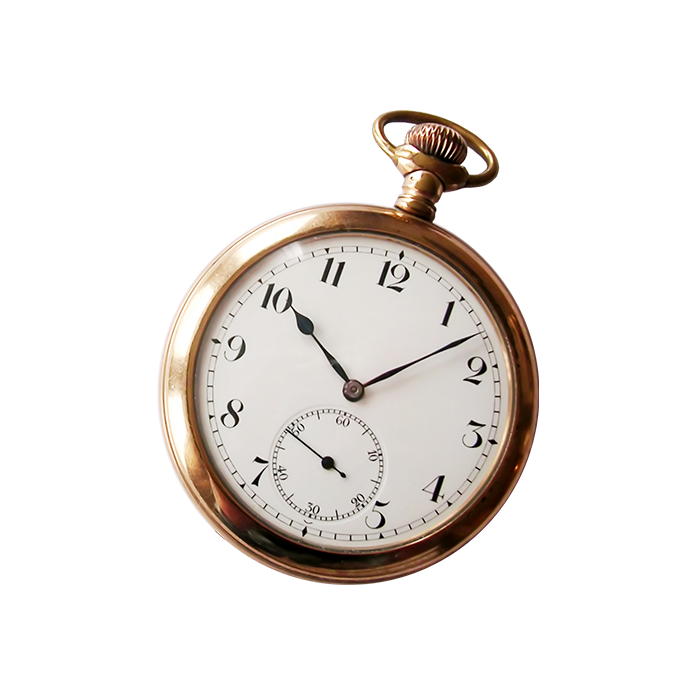 Gold-colored locket watch