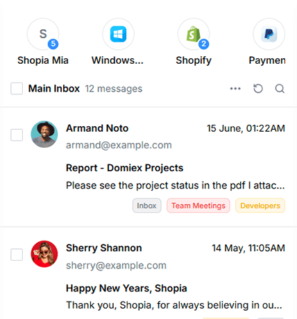 Filter wise Email Lists