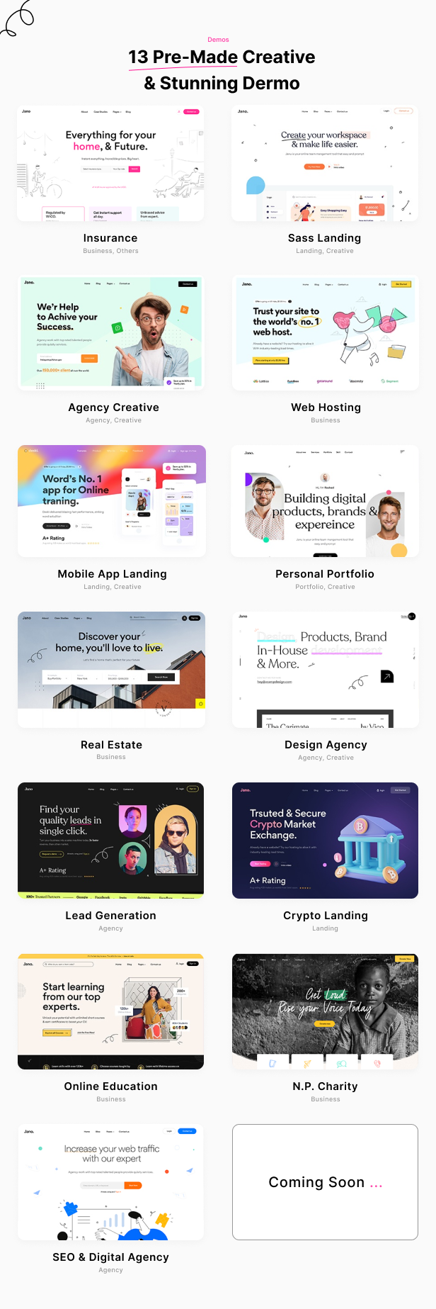 Jano - Creative Multipurpose Laravel 13 Template
