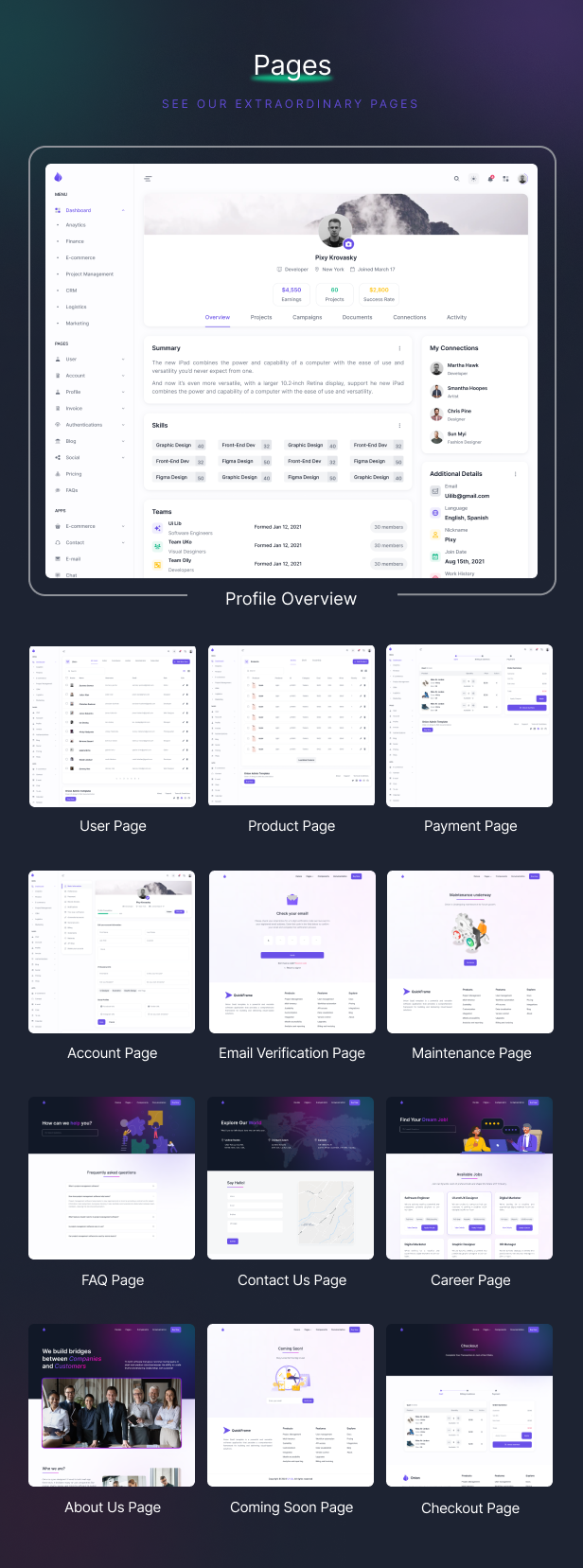 QuickFrame - Vue Admin & Dashboard Template - 5