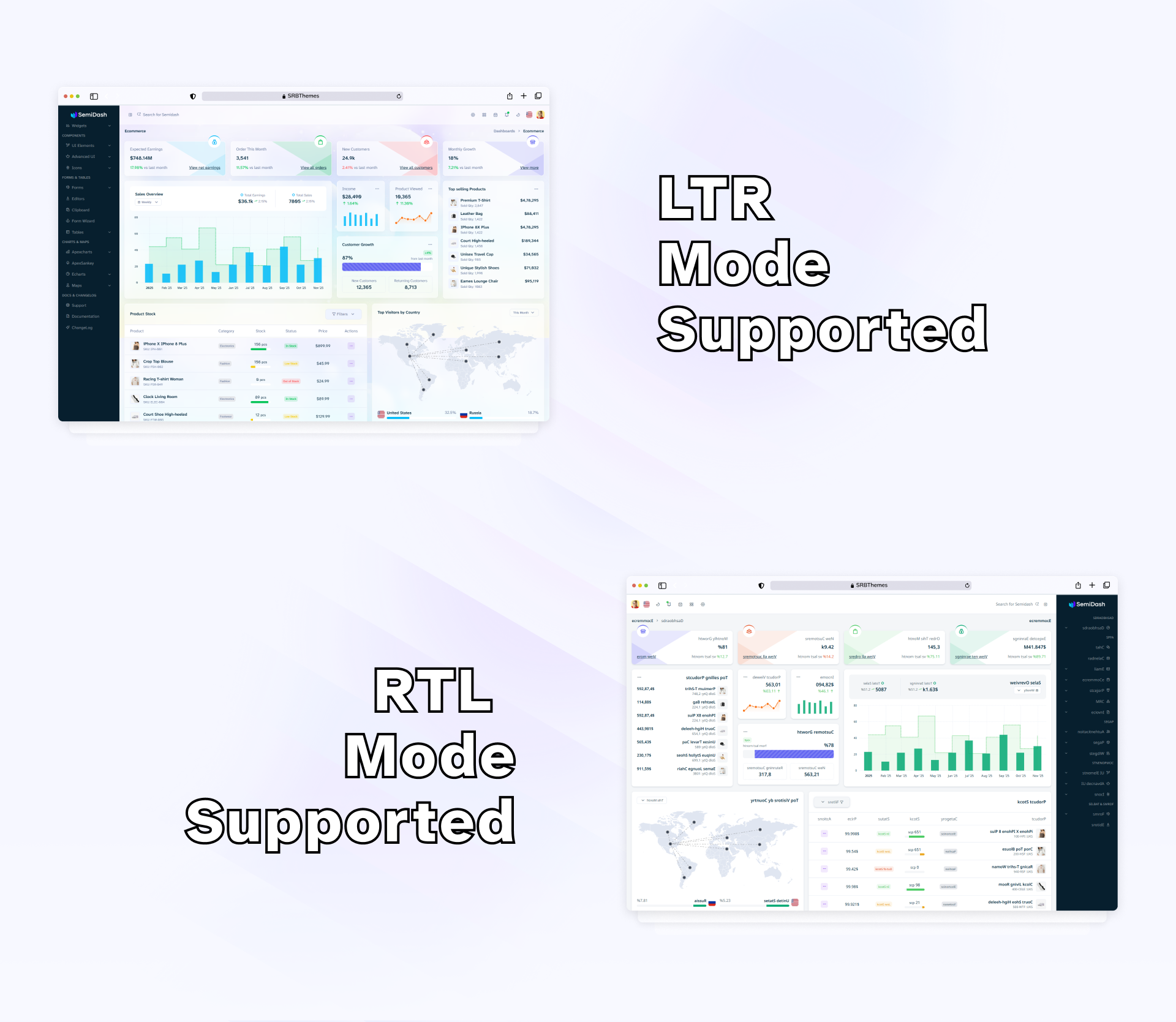 Semidash - Bootstrap Admin & Dashboard Template